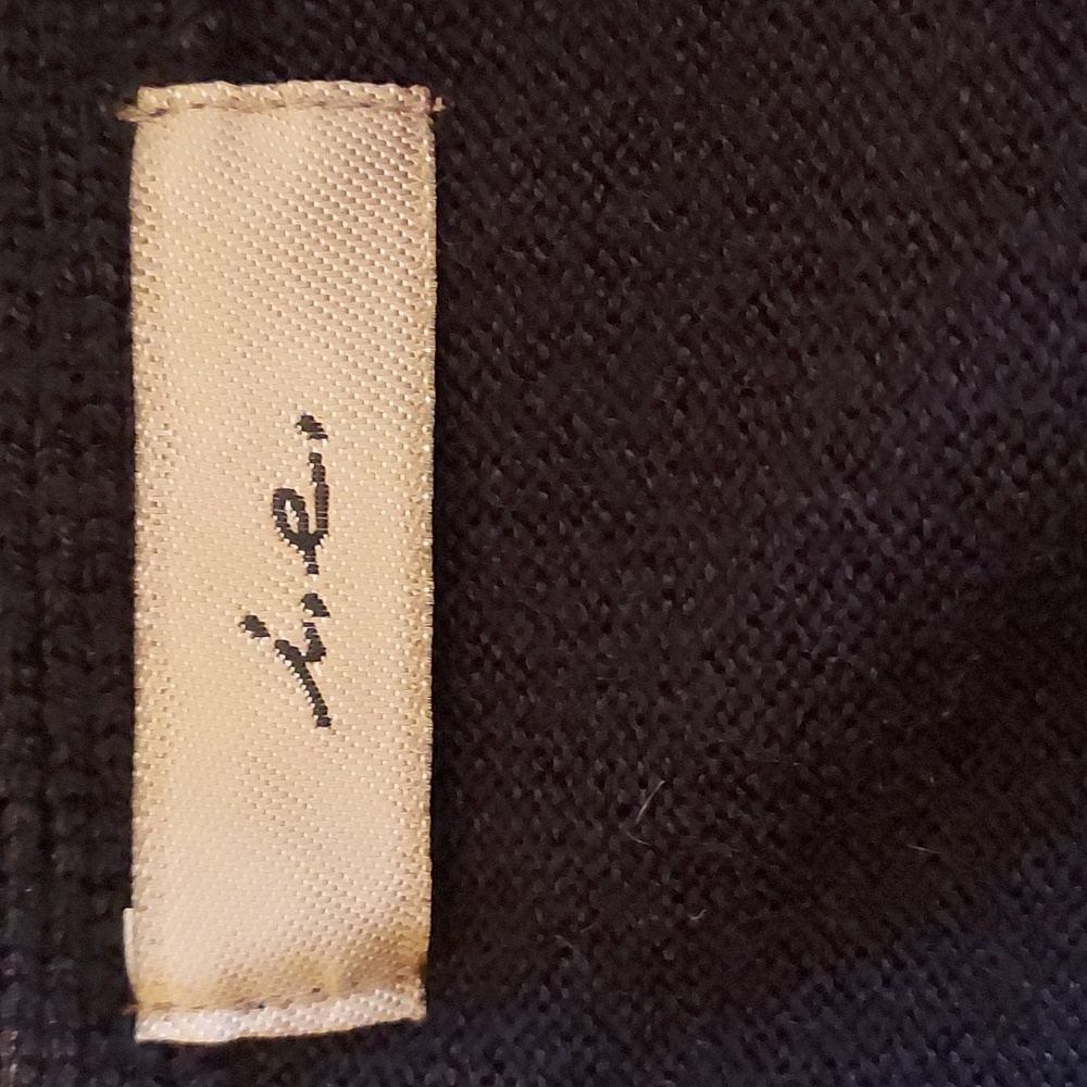 Vintage i.e. 90s Black Faux Fur Convertible Cardigan Sweater Size L - Picture 7 of 9